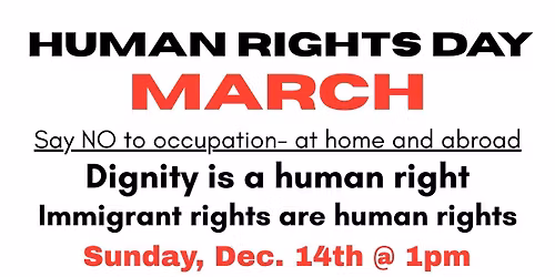 Human Rights Day Protest