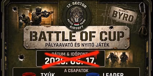 BATTLE OF CUP \u2013 P\u00c1LYAAVAT\u00d3 \u00c9S NYIT\u00d3 J\u00c1T\u00c9K