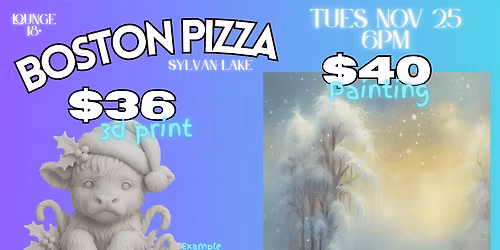 Boston Pizza Sylvan Lake Paint Class