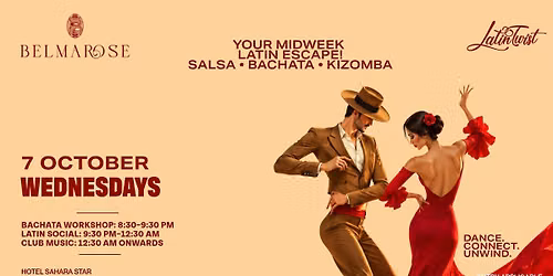 Latin Twist Wednesday 7th October at Belmarose \u2013 Salsa, Bachata & Kizomba