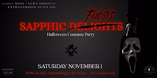 Sapphic Delights: QUEER HALLOWEEN COSTUME PARTY - Saturday Nov 1