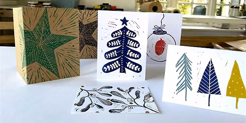 Christmas card Lino printing for beginners