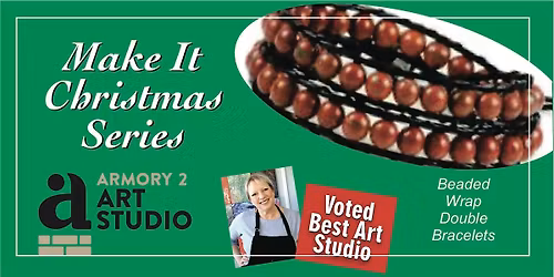 Beaded Double Wrap Bracelets - Make It Christmas