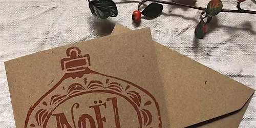 DIY Christmas Greeting Cards: Lino-Print Edition