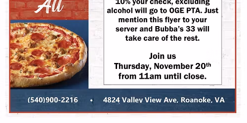 Bubbas 33 Spirit Night