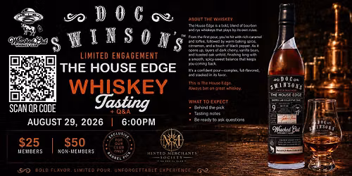 The House Edge Whiskey Tasting + Q&A