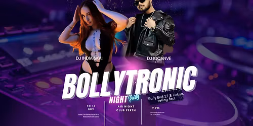 Bollytronic feat. IQQANVE: Club Night | Perth