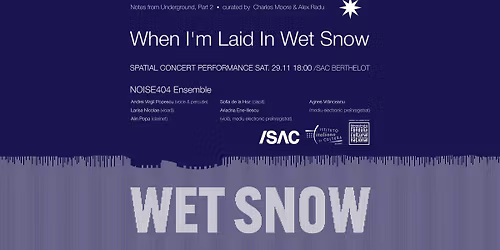 Concert-performance "When I am laid in Wet Snow"