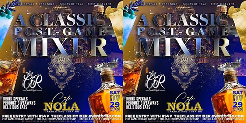 A CLASSIC POST-GAME MIXER