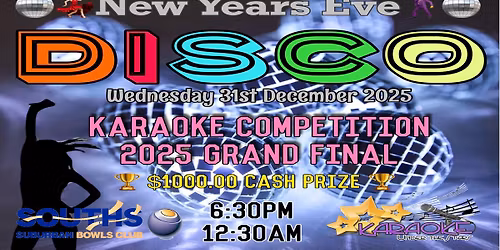 NYE Disco Theme & Grand Final 2025 Karaoke Competition