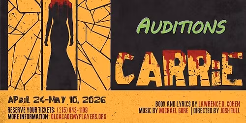 Auditions - CARRIE: The Musical