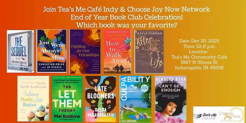 Tea Time: Book Club: End of Year Book Club Celebration!