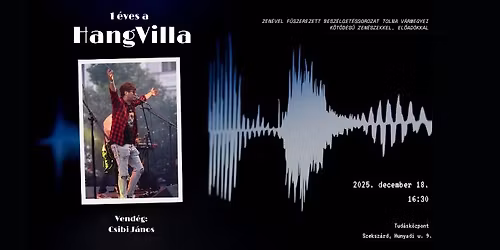1 \u00e9ves a HangVilla - Vend\u00e9g: Csibi J\u00e1nos