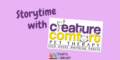 Storytime with Creature Comfort Pet Therapy