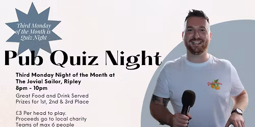 Pub Quiz Night - The Jovial Sailor, Ripley