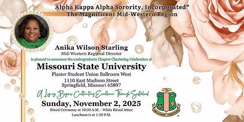 Missouri State University Undergraduate Chapter Chartering Celebration