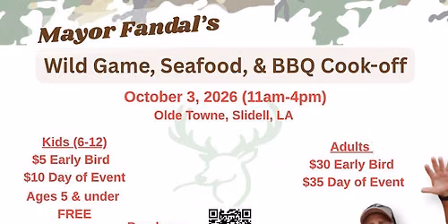 Wildgame, Seafood, and BBQ Cook-off