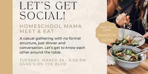 Homeschool Mama Meet & Eat
