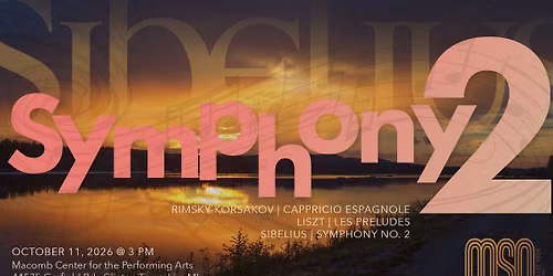 SEASON OPENING | SIBELIUS Symphony No 2 | LISZT | RIMSKY-KORSAKOV