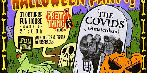 Halloween en Fun House (Madrid) THE COVIDS \/ AUTOMATIC LOVERS playing THE DAMNED! + Dj's