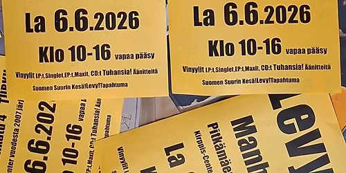 LEVYMESSUT La 6.6.2026 Manhattan Pitk\u00e4m\u00e4enkatu 4 Turku