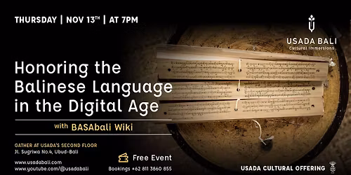 Honoring the Balinese Language in the Digital Age with BASAbali Wiki