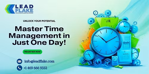 Effective Time Management Skills 1 Day Workshop in London
