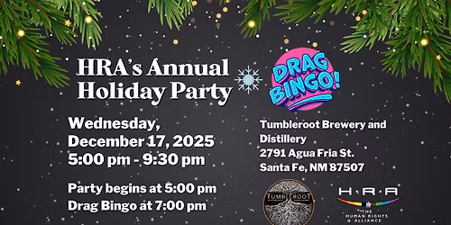 HRA Annual Holiday Party + Drag Bingo