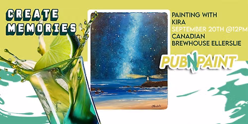 Pub N Paint at Canadian Brewhouse Ellerslie Sept 20th (18+) Paint and Sip