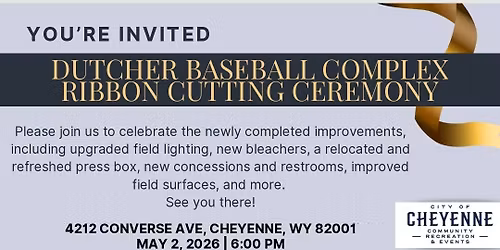 Red Ribbon Cutting Dutcher Fields