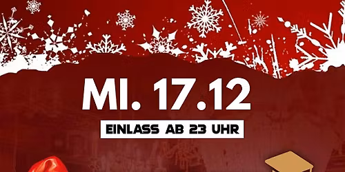 DIE GRO\u00dfE SEMESTER WEIHNACHTSPARTY \u2022 MI. 17.12