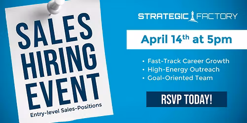 Strategic Factory Sales Hiring Event