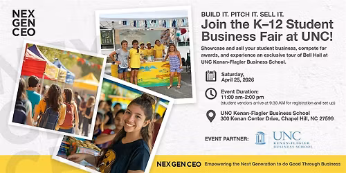 NEX GEN CEO Student Business Fair at UNC-CH