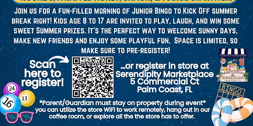 Junior Bingo for Kids at the Marketplace