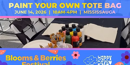 Paint Your Own Tote Bag at Blooms & Berries Craft Market!
