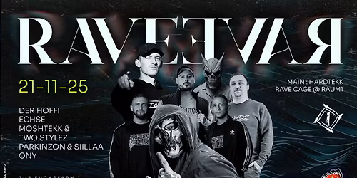 FR.21.11. RAVE pres. DER HOFFI, ECHSE, MOSHTEKK & TWO STYLEZ, PARKINZON & SIILLAA, ONY LIVE!  