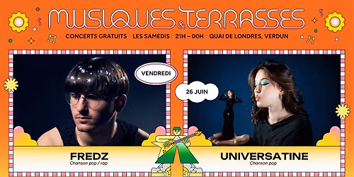 Fredz + Universatine \u00b7 Festival Musiques et Terrasses \u00b7 Verdun