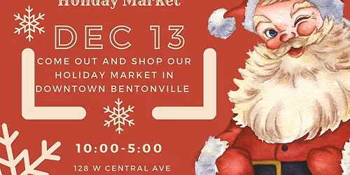 Bentonville Holiday Market pop up