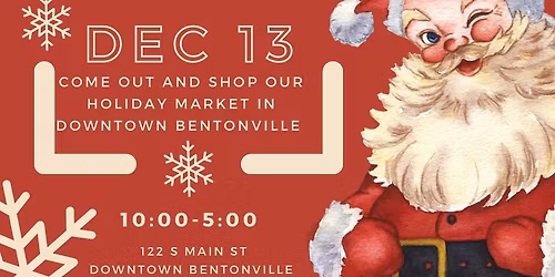 Bentonville Holiday Market pop up