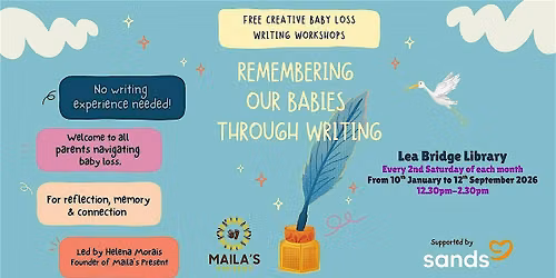 Creative baby loss writing workshops @ Lea Bridge Library