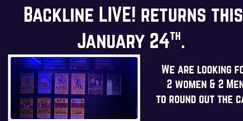 Auditions for LIVE! @ The Backline