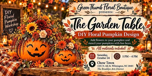 The Garden Table DIY Floral Pumpkin Design