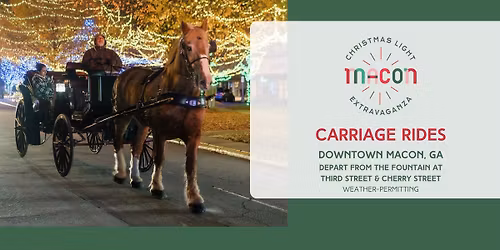 Carriage Rides at Macon Christmas Light Extravaganza