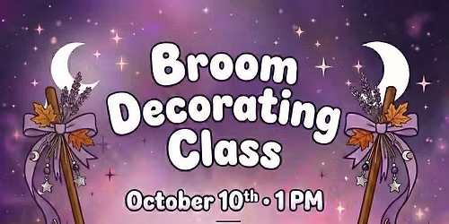 Broom Decorating Class at HOFF