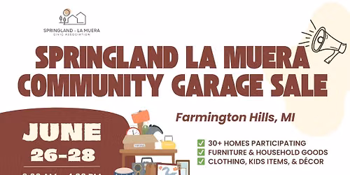 Springland La Muera Community Garage Sale