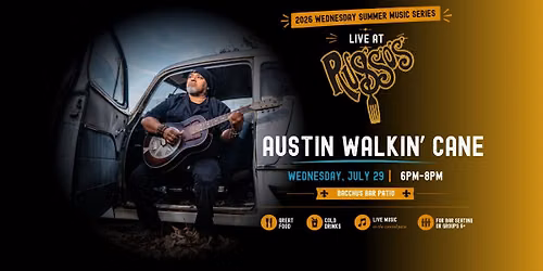 Austin Walkin' Cane Live at Russo\u2019s Bacchus Patio