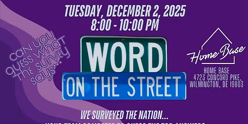 Word on the Street (Family Feud Style) Event