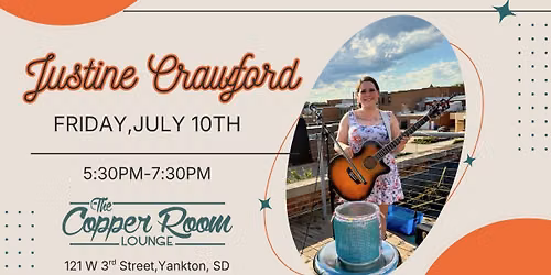 Justine Crawford Live Music at The Copper Room Lounge