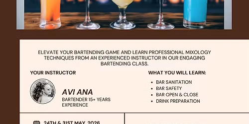 AVI-OUSLY MIXOLOGY: Hands-On Bartending Experience