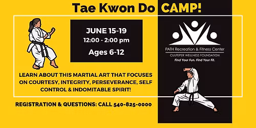 Youth Tae Kwon Do Camp
